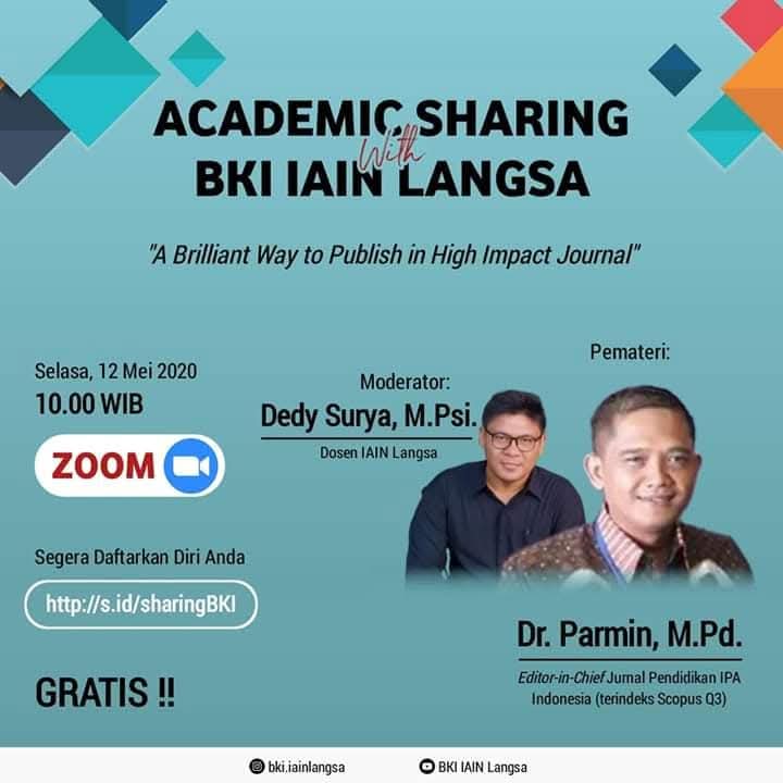 Academic Sharing With BKI IAIN Langsa