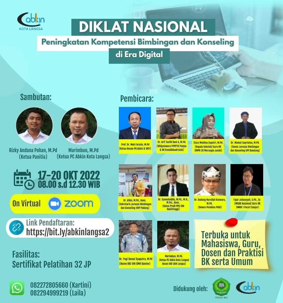 Diklat Nasional Peningkatan Kompetensi Bimbingan dan Konseling di Era Digital