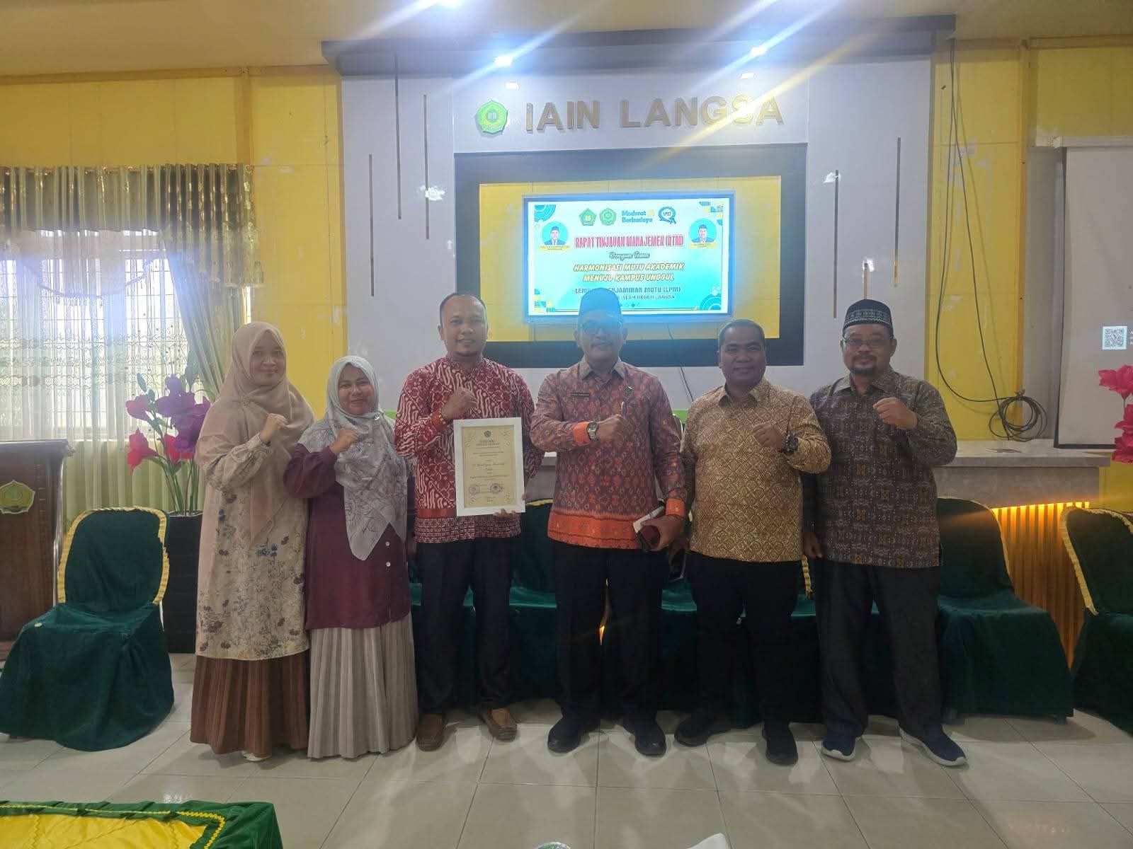 Perhargaan Skor Tertinggi Standar Penjaminan Mutu Internal (SPMI) Tertinggi II Tahun 2025