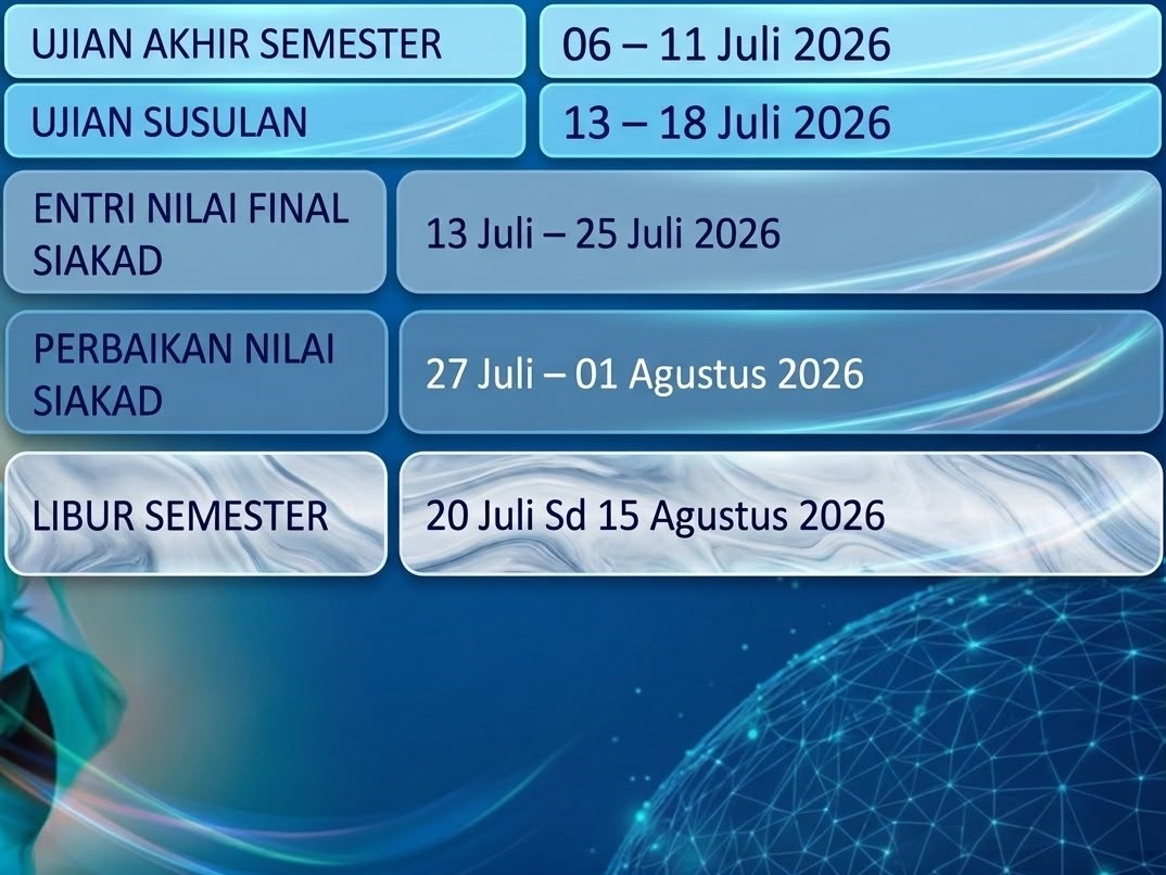 Pengumuman Jadwal UAS, Input Nilai, Libur Semester, dan Perkuliahan Ganjil 2026/2027